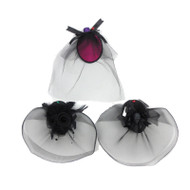 Mini Halloween Hat with Clip (Top hat | Flowers | Skull)