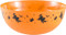  Orange Bowl with  Flying Witches (black) and Bats (black) and ghosts