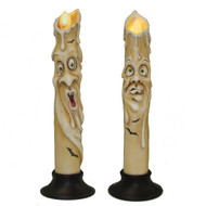 Kurt Adler Led Haunted Ghost Face Candle Lights
