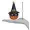 Masked Jack O'Lantern Ornament Size