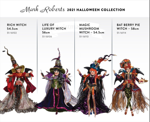 Witches of Halloween - Mark Roberts 2021 Catalogue