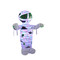 White Inflatable Mummy With Disco Lights