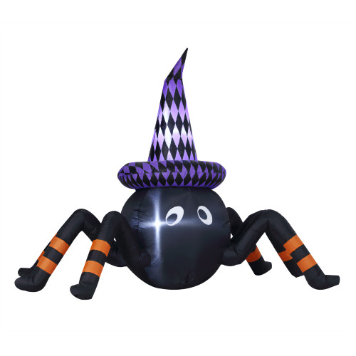 Black Halloween Inflatable Spider 