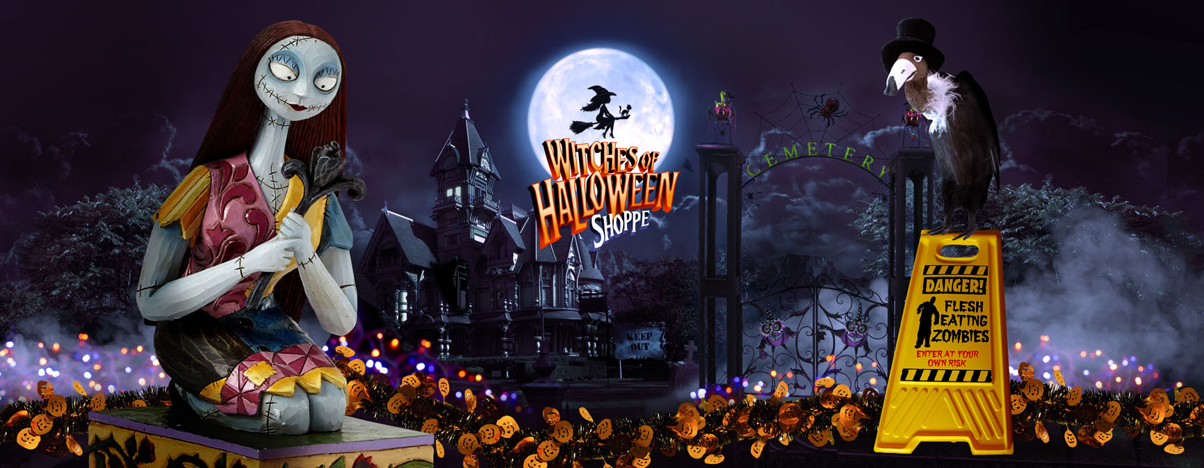 Halloween Witches Skeletons Ghosts And Ghouls From The Witches