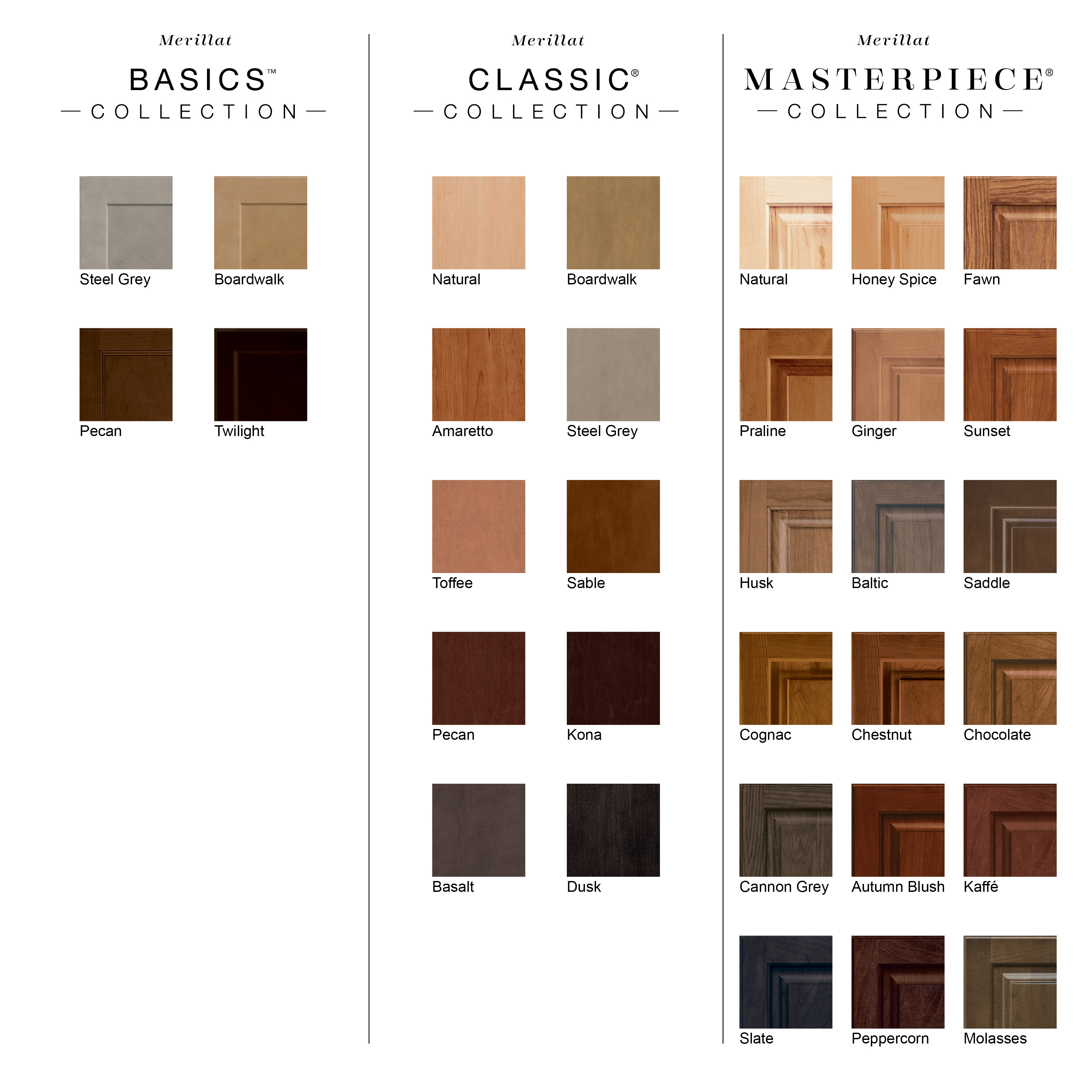 Merillat Finish Options Stained