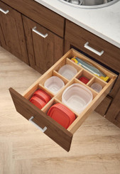 Merillat Masterpiece Collection Multi-Sized Drawer Organizer with Rubbermaid Containers