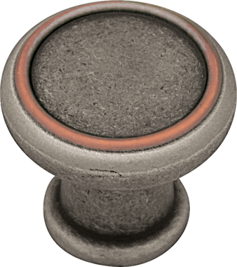 Galileo Collection - Antique Pewter and Copper Knob