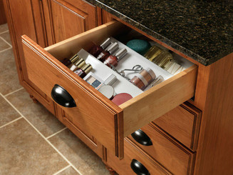 Angled spice drawer insert shop