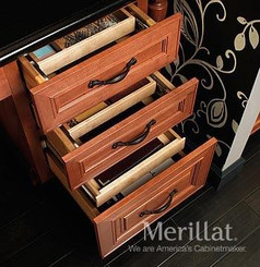Merillat Masterpiece Base Desk Multi-Storage Drawer Cabinet