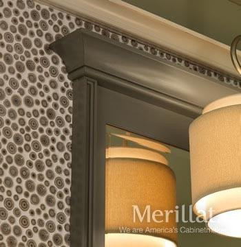 Merillat Masterpiece Wall Framed Mirror With Angled Crown