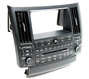 03 04 05 Infiniti FX35 FX45 Dash Panel Climate Control Radio Bezel Black