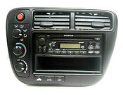 99 00 Honda Civic Radio CD Player Climate Control Vents Bezel