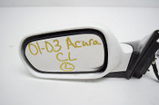 01 02 03 ACURA CL LEFT DRIVER SIDE VIEW MIRROR WHITE