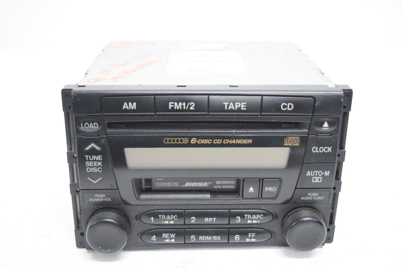 99 00 MAZDA MILLENIA BOSE RADIO 6 DISC CD CASSETTE PLAYER