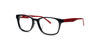 C1 Black / Red Temples Front