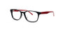 C1 Black / Red Temples Front