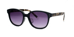 C1 Black w/ Tortoise Temples w/ Gray Gradient CR39 Lenses