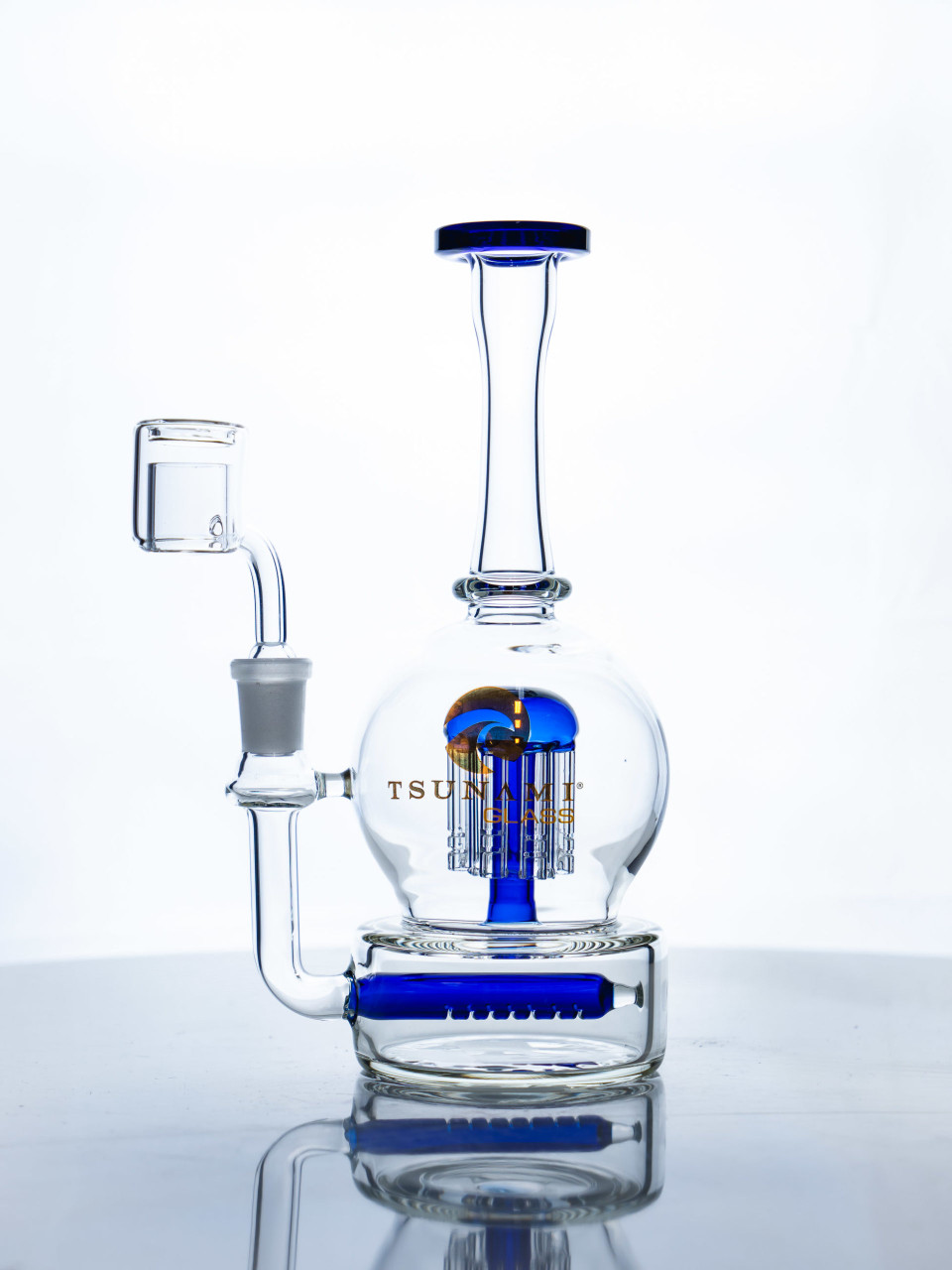 Buy Tsunami Glass - Tsunami Concentrate Rig Inline Tree 8″ Blue now