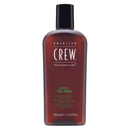 American Crew 3-In-1 Tea Tree Shampoo, Conditioner, Body Wash 3.3oz