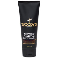 Woody's Activated Charcoal Body Wash 8 oz