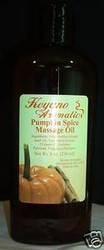 Keyano Aromatics Pumpkin Spice Massage Oil 8 oz