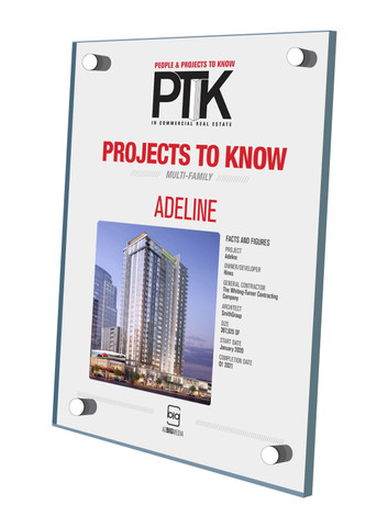 Style E Projects to Know 2023 (PTK) plaque - Acrylic Stand-Off Wall Plaque.  The image on this plaque is the same image as in the magazine.  If you are a subcontractor and would like your company name displayed, please contact Sara Fregapane @ (602) 277-6045 or indicate same in the Comment Box at sale completion.  
