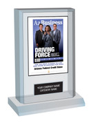 100 Best Places to Live and Work in Arizona for 2022 - Acrylic Desktop Plaque -  Style F  (Size 6" X 9")

Your Company Name will be stated under the May/Jun Az Business magazine cover along with your industry.