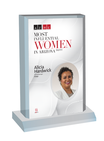 AZ Business magazine 2022 Most Influential Women Desktop Marquee Acrylic Plaque Style F with photo
Size is 6" X 9"

AZ Business / AZRE magazine 2022 Most Influential Women Desktop Marquee Acrylic Plaque Style F  

Size is 6" X 9"

The photo that will appear on the plaque will be the same as the photo that appears in the July/August 2022 issue of magazine.  If you would like a different photo, please indicate that in the "order instructions/comments (optional)" box at checkout.  Please email a high resolution PDF of the photo you would on the plaque to Sara.Fregapane@azbigmedia.com or contact Sara at (602) 277-6045.  If you prefer to have a plaque without a photo, please call or email Sara.Fregapane@azbigmedia.com (602) 277-6045.