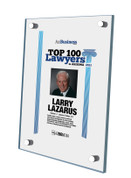 2023 Top 100 Lawyers in Arizona - Acrylic Stand-off Style E with photo
The photo on the plaque will be the one that appears in the magazine.  
(Photo here is an example - the photo and information will  be specific to you)
