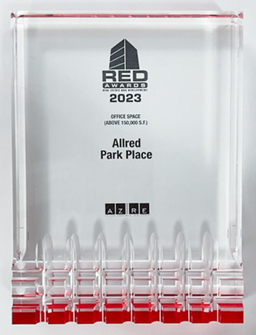2023 Red Awards Style F Acrylic Desktop Plaque - Dimensions are:  6" X 9".  Plaque will include the Category Designation, whether the project was a Finalist or Winners, and Company Name.  If you would like the plaque modified or logo on the plaque, please note the change in the Comment / Instruction Box or contact Sara Fregapane @ 602-277-6045.

This plaque can also be made into a high resolution PDF - please email Sara.Fregapane@azbigmedia.com or call (602) 424-8838.  A high resolution PDF is $150 + sales tax.