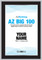 2025 AZ Big 100 Plaque -  Black wood with silver trim plaque - Style D with no photo.  
(Plaque shown is an example - the information will  be specific to you)