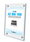 2025 AZRE  AZ Big 100 Acrylic Stand-off Style E without photo
(Plaque shown is an example - the information will  be specific to you)