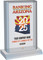 Ranking Arizona 2025 Plaque Style F (Size 6" X 9). With the cover of Ranking AZ and a plate. Plaque will read Company Name, either Specific # Ranked or Ranked Top Ten, and Category.  If you would like customized wording, please state wording in general instructions/comment box. (three lines of wording maximum).