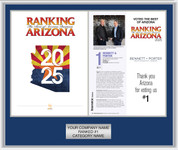 2025 Ranking Arizona Old Style Style B1 Wood Plaque - Cover of Ranking with modified page for  Winners