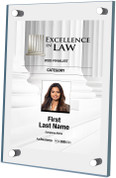 2025 Excellence in Law FINALIST Style-E  Acrylic Stand-off Plaque 