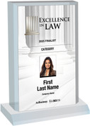 2025 Excellence in Law FINALIST Style F  Acrylic Desktop Plaque 