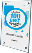 100 Best Places to Work in Arizona for 2025 - Acrylic Stand Off  Wall Plaque - Style E