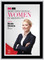 AZRE magazine 2024 Most Influential Women black plaque,  silver trim with photo - Style D 