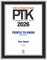 Style D 2025 People to Know (PTK) plaque - Black with silver trim.  This plaque comes with or without an image.  Please indicate when placing an order if you would like the plaque with image (same image as in the magazine) or without an image (words only).  You may also contact Sara Fregapane at 602-277-6045 if you have questions or would like to provide your own image.