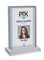 Style F People to Know 2025 (PTK) plaque - Acrylic Desktop Marquee Plaque. The image on this plaque is the same image as in the magazine. If you prefer no image, please indicate same in the Comment Box at sale completion.