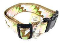 Canine Styles Collar - Venetian Stripes On Brown