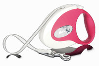 Flexi Collection Tape Retractable Leash - Red/Whie