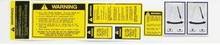 Ford Tractor Safety/PTO Decal Kit