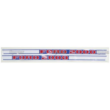 Ford 2000 Diesel '68-75 Tractor Hood Decal Kit