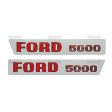 Ford 5000 '65-68 Tractor Hood Decal Kit