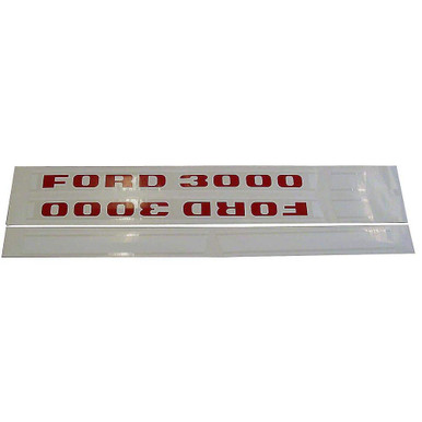 Ford 3000 Diesel '68-75 Tractor Hood Decal Kit UK Made pic 1