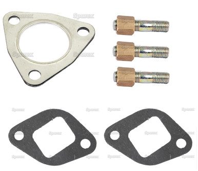 Exhaust Manifold Gasket/Stud Install Kit for Leyland/Marshall Tractor w/ 3 cyl Perkins