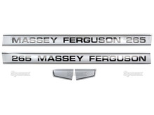 Massey-Ferguson MF 265 Tractor Decal Kit - Straight Type