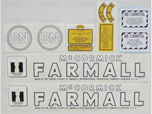 IH Farmall BN Tractor Complete Decal Kit