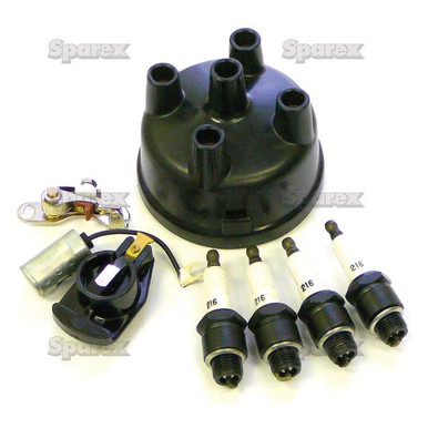 Ford pre-'65 4 cyl Tractor Ignition Tune-Up Kit w/ Cap & Plugs